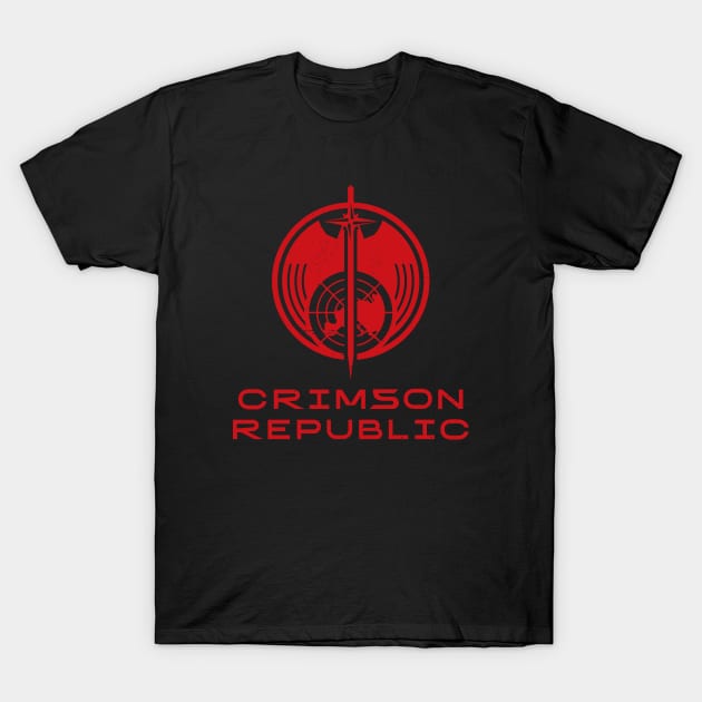 Crimson Republic T-Shirt by BadCatDesigns